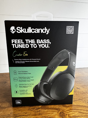 Skullcandy Crusher Evo Bluetooth Wireless Over-Ear Headphones - Black