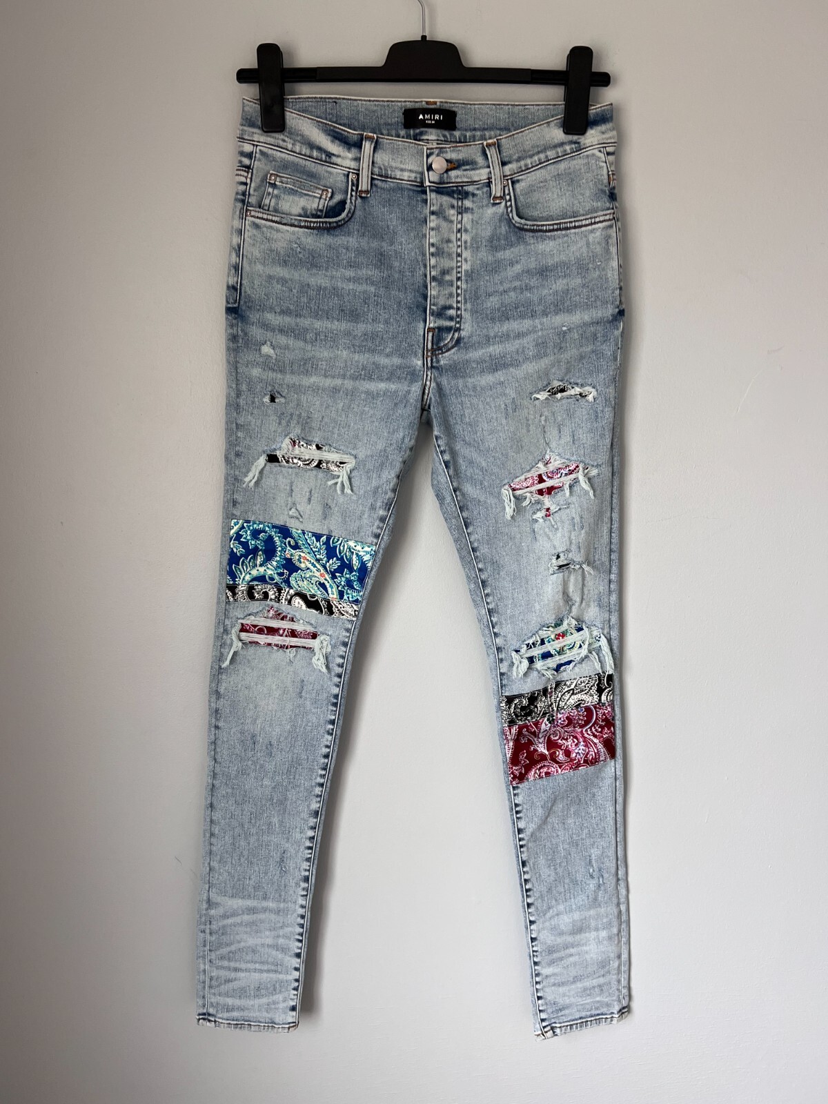 パンツ 29 AMIRI MA BAR POCKET STRAIGHT INDIGO Amiri AMIRI Ma Bar straight jean | Grailed