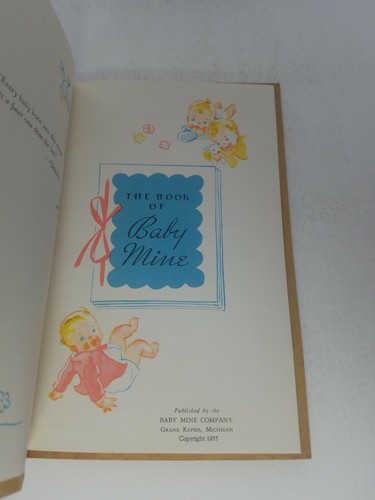 The Book Of Baby Mine Unused 1955
