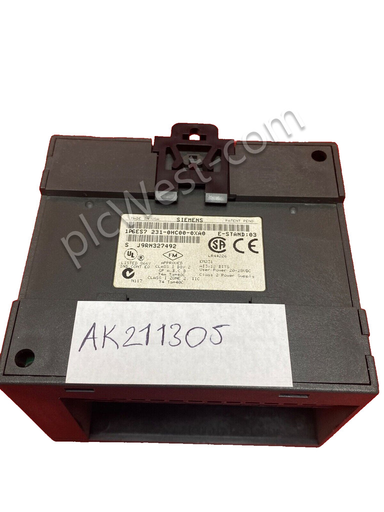 SIEMENS EM231 AI 6ES7 231-0HC00-0XA0 ANALOG INPUT — 2