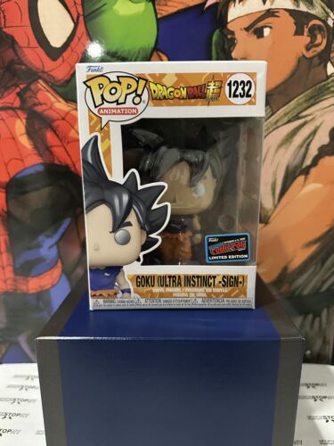 Funko Pop! Goku Ultra Instinct Sign #1232 NYCC 2022 Official Funko Pop! Goku Ultra Instinct Sign #1232 NYCC 2022 Official