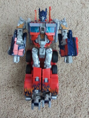 Transformers 2007 Movie Optimus Prime Electronic Leader Class Figure - Works