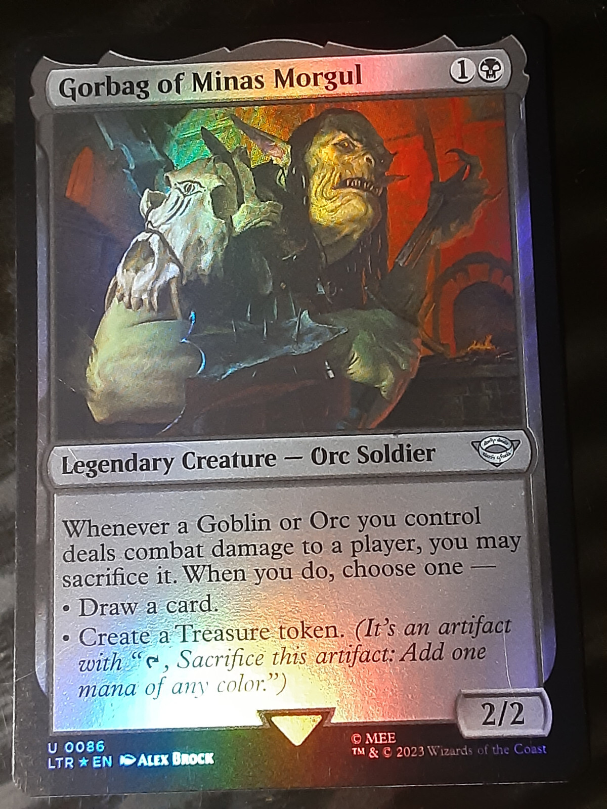 MTG　ミナス・モルグル/Minas Morgul　サージFoil サージfoil】ミナス・モルグル minas morgul 英語版 MTG - メルカリ