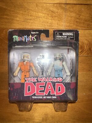 The Walking Dead MiniMates Series 3 Prison Hershel And Farmer Zombie-FS