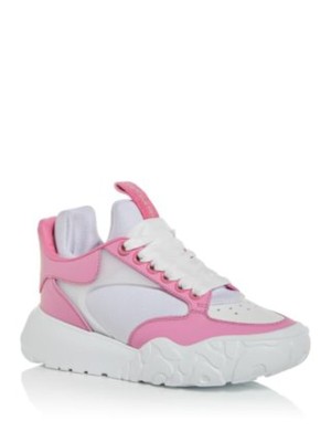 Женские кроссовки ALEXANDER MCQUEEN на платформе White Tongue Court Tech 39,5