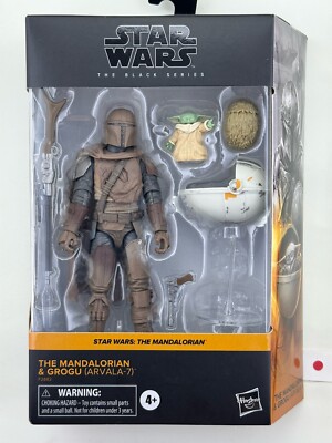 Star Wars TBS Mandalorian: Mandalorian & Grogu (Arvada-7) 6  Act Fig #14 F2882*