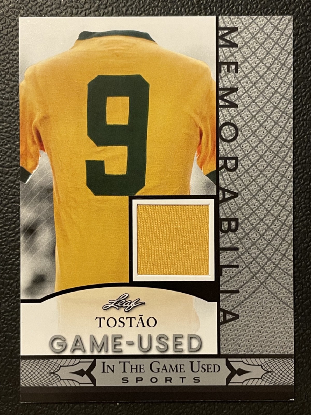 2024 Leaf In The Game Used Memorabilia Silver Tostão Jersey