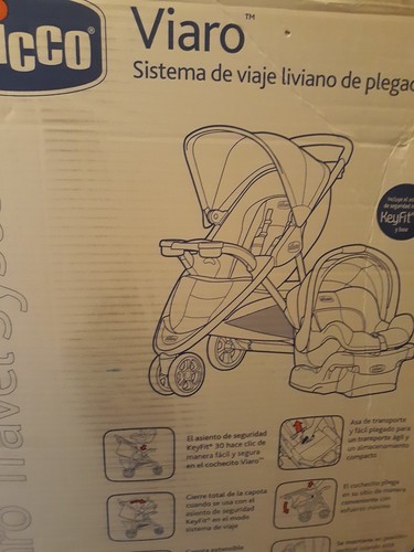 Chicco Viaro Travel System Stroller w/  Car Seat in Nordic NEW