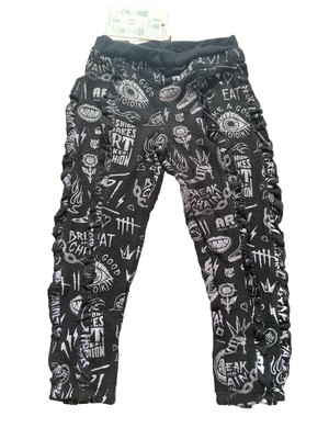 Disney x Chaser Cruella Toddler Girl Pants Joggers 4T Art To Wear NWT