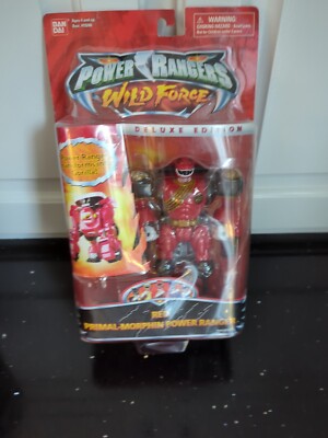 Power Rangers Wild Force 6'' Red Ape Primal Morphin Factory Sealed New 2002