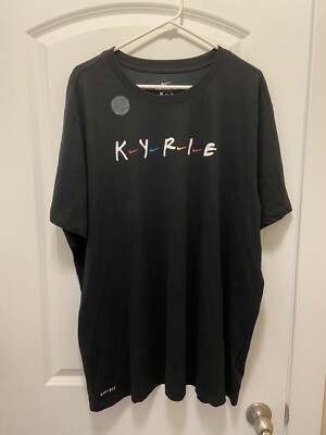 NEW Mens Nike Kyrie Irving Friends Dri Fit Tee T-Shirt Black CD0939-010 Size XXL