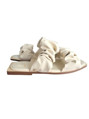 Женские босоножки CIRCUS BY SAM EDELMAN из крокодиловой кожи цвета слоновой кости Iggy Slip On Slide 5,5 м