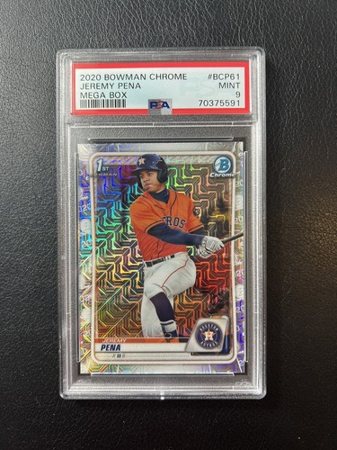 その他 2020 bowman sapphire Jeremy pena psa9 2020 Bowman Chrome Sapphire Jeremy Peña RC On Card PSA/DNA