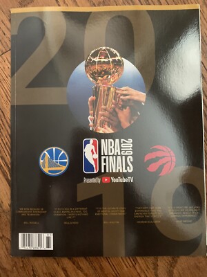 2019 NBA Finals Official Rare Game Program Toronto Raptors vs. Warriors NEW
