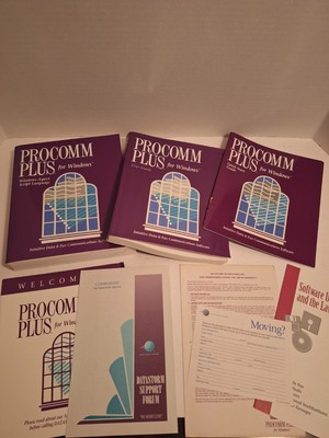 Vintage Procomm Plus 2.0 Windows Aspect Script Language And User Manual Guide 