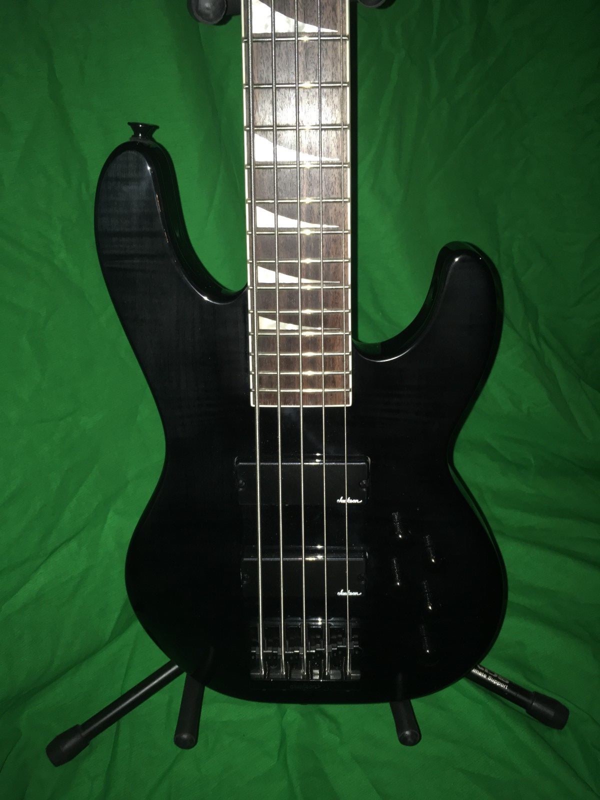 Jackson CBXNT V 5-String Electric Bass Guitar Transparent Black Free UPS Shiping