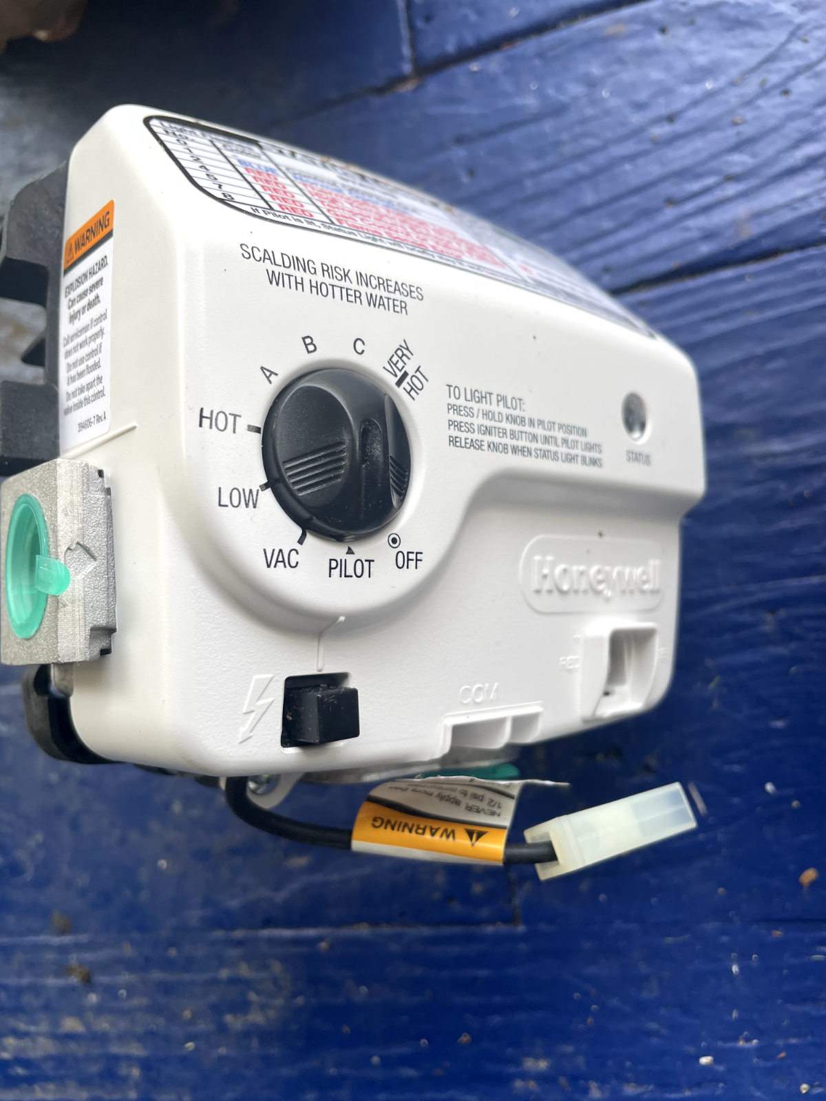 Gas Control Thermostat -ng Valve Sp20832e Rheem, Ruud, Richmond, Ge