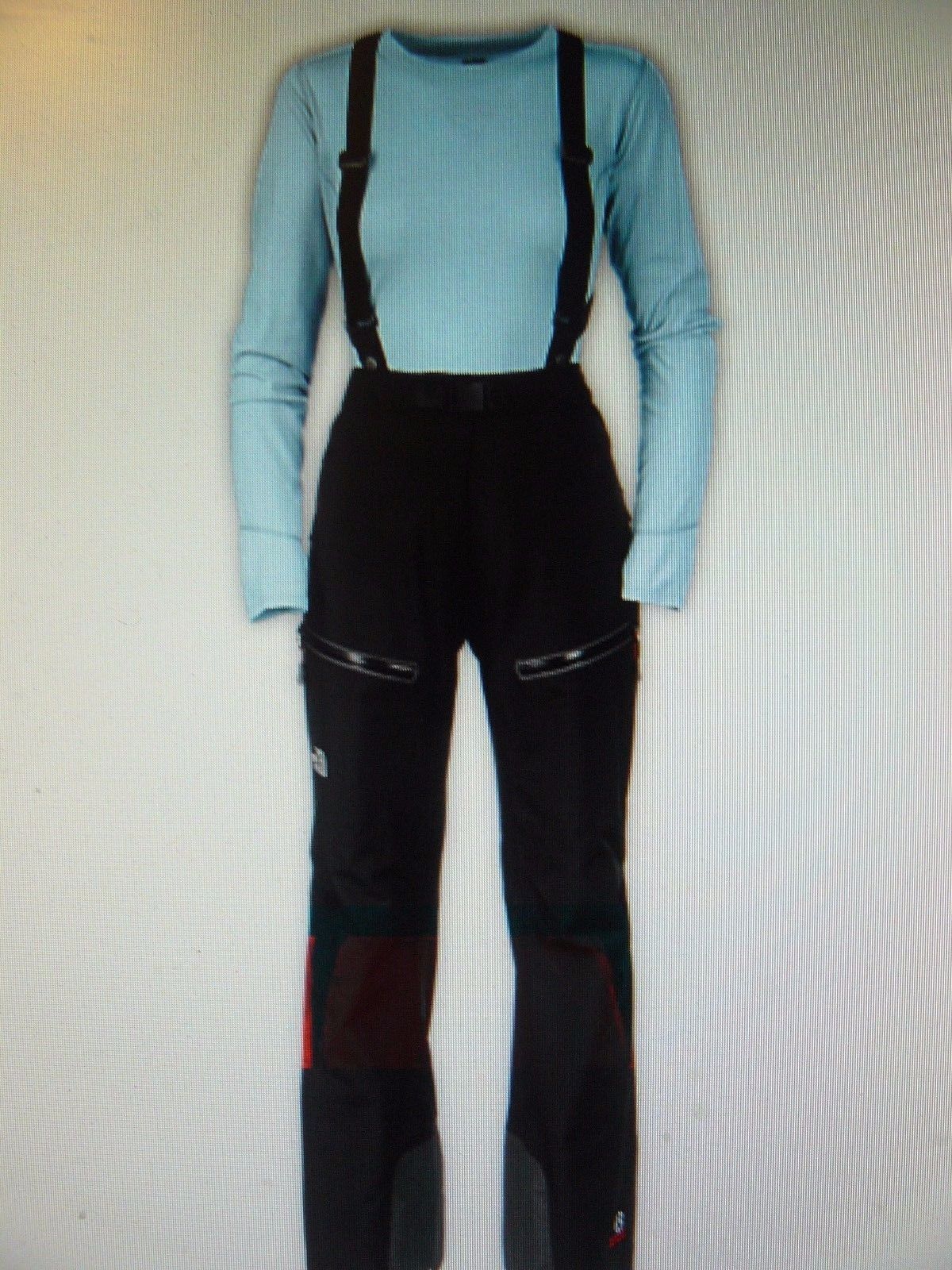 Deportes de Invierno Negro The North Face Nieve Pantalones Y Baberos