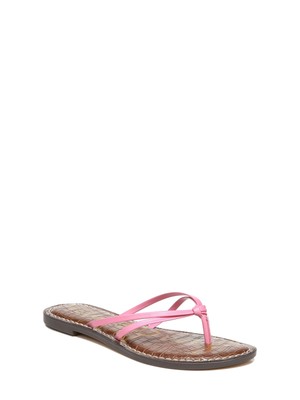 

SAM EDELMAN Женские розовые кожаные вьетнамки с открытым носком Gerianne, розовые, 11 м, Розовый, H6030L4