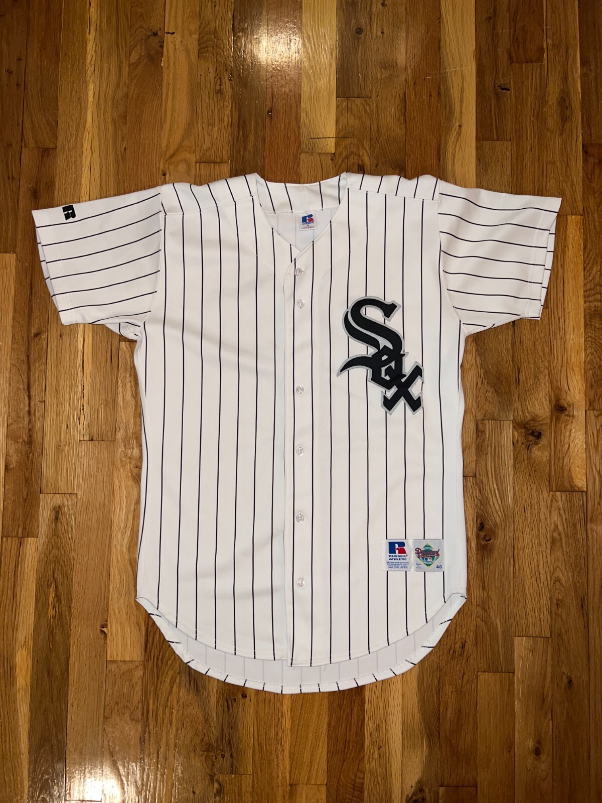 ラッセル　メジャーリーグ　シカゴ・ホワイトソックス ユニフォーム CHICAGO WHITE SOX Russell Athletic AUTHENTIC White Blank
