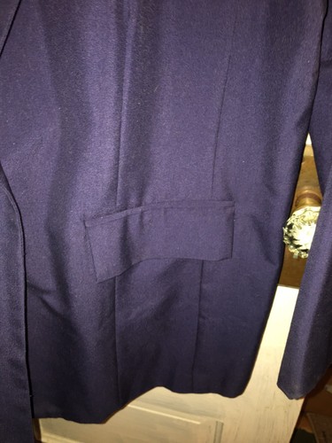 Navy Blue Blazer By Denim 24/7 Nicely Tailored Fully Lined 14W