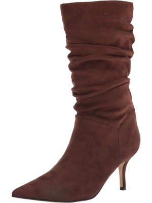 Женские коричневые ботинки MARC FISHER Manya с рюшами и острым носком на шпильке, 7,5 М