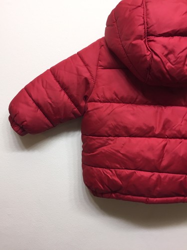Zara Baby Boy Outerwear Red Puffer Parka Jacket 3-6 Months 68cm