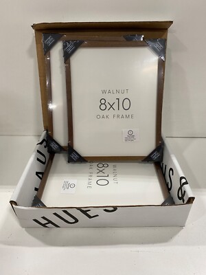 HAUS & HUES Walnut Oak 8x10 Picture Frames | PK of 3