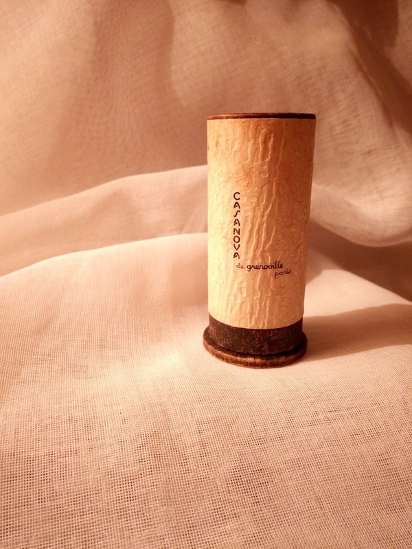 Flacon Ancien Parfum - Casanova - Paul Grenoville - Etui Cylindrique - H. 7.5 Cm