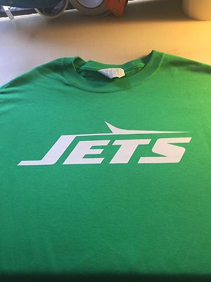 t-shirt NEW YORK JETS NYJ 3XL-Med several colors Grey black white pink green