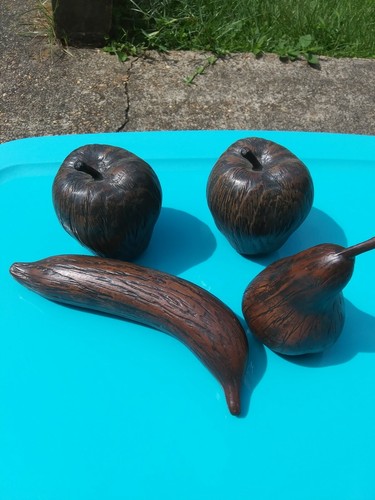 wooden fruit fraction set