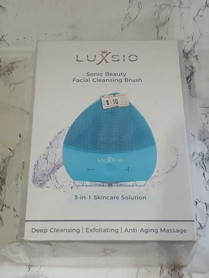 LUXSIO Sonic Beauty Facial Cleansing Brush Blue
