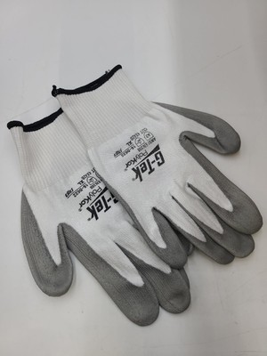 G-tek poly kor Ansi 388 16-D622 gray-white gloves 