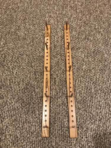 Recurve Bow Rack, Wall Mount, Solid Oak