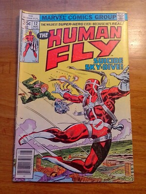 The Human Fly Suicide Sky Dive Vol 1 No. 12 1978 Marvel Comic Book 