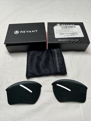 Revant Replacement Polarized Lenses Stealth Black For Oakley Half Jacket 2.0 XL