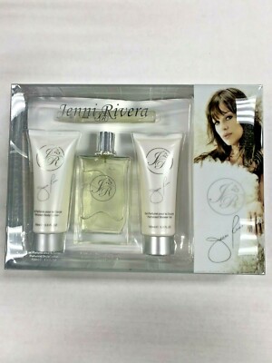 Jenni Rivera 4 Pc Set Eau De Parfum 3.4oz Spray+3.4oz lotion+3.3 Shower+Lip Glow