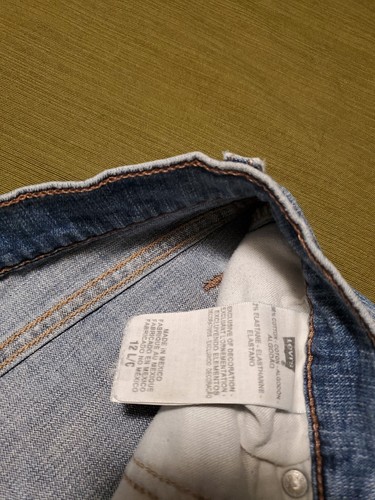 Upcycled Levi's 515 Boot Cut Jeans Womens 12 Hippie Boho