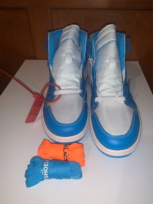 Nike Air Jordan 1 Off White Nrg Unc Promo Sample Size 6 Mnjdls 323 Virgil Abloh Ebay