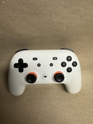 Google Stadia Controller Premier Edition White and Orange Bluetooth
