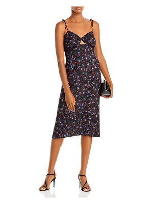 Аква женские спагетти ремень вырез, Длина до колена Платье-футляр