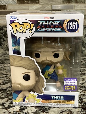 FUNKO POP ICONS SDCC 2023 THOR LOVE AND THUNDER THOR IN TOGA #1261 FIGURE NIB