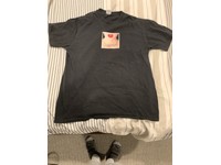 supreme necklace tee black