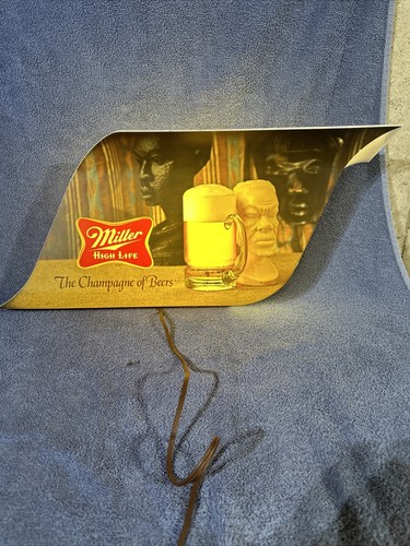 VINTAGE MILLER HIGH LIFE BEER LIGHT UP SIGN CHAMPAGNE OF