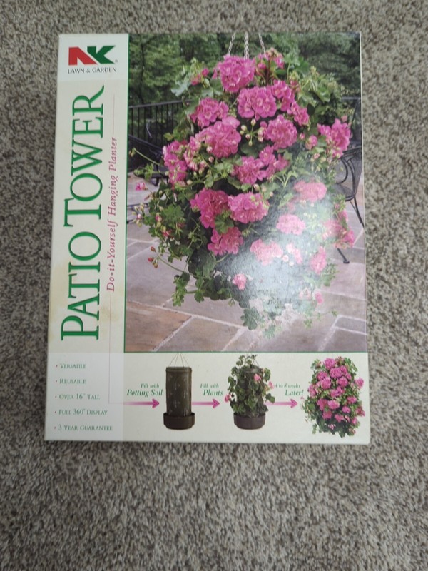 Patio Tower DIY Hanging Planter for Lawn and Garden 16"+H