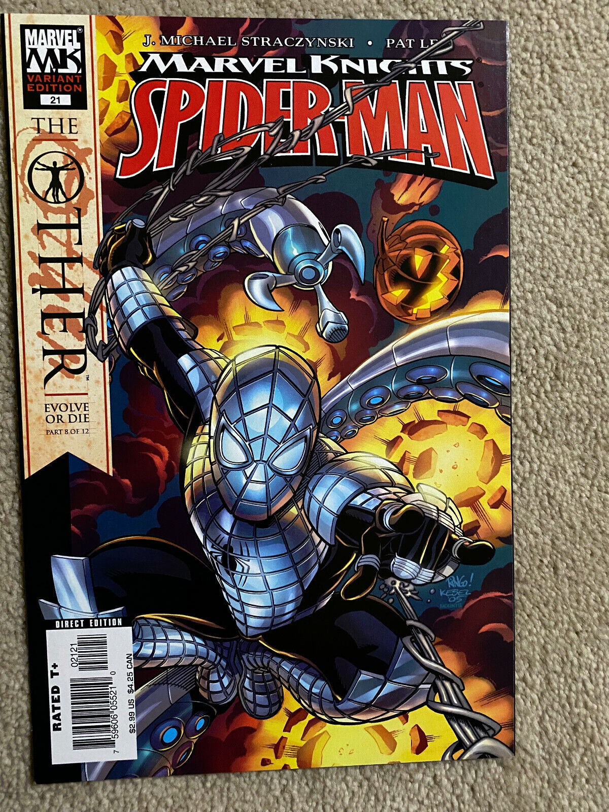 Marvel MARVEL KNIGHTS SPIDER-MAN #21 THE OTHER Pt. 8 SPIDER-ARMOR Variant Cover Marvel MARVEL KNIGHTS SPIDER-MAN #21 THE OTHER Pt. 8 SPIDER-ARMOR Variant Cover