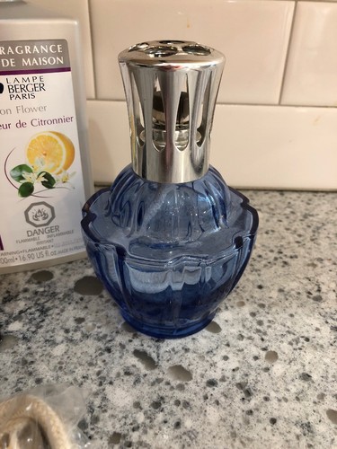 Lampe Berger fragrance Lamp Paris Clochette Blue Beautify Glass oil