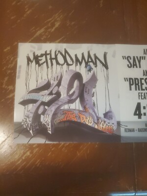 Method Man''the Day After'' promo flat Poster 12x24 Inch,rare,wu Tang Clan