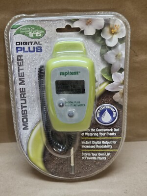 New Rapitest Digital Plus Soil Moisture Meter By Luster Leaf #1827