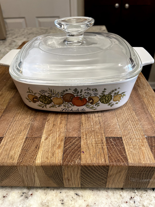 Set of corning ware casseroles, Spice of Life, vintage 1970,